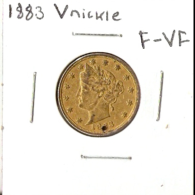 1883-Golden-Colored-V-Nickle-Fake-Or-Real?